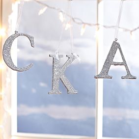 Sparkle Letter Ornaments