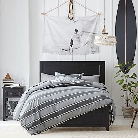 Black and White Canvas Surf Tapestry
