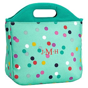 Gear-Up Mint Confetti Multi Dot Tote Lunch