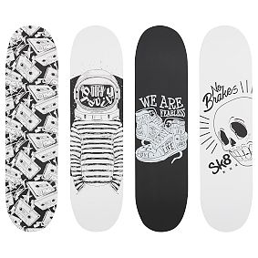 Skate Deck Wall Decor, Set of 4