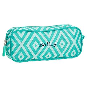 Gear-Up Preppy Diamond Pencil Case, Pool