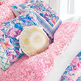 Lilly Pulitzer Round Move It Or Lose It Pillow