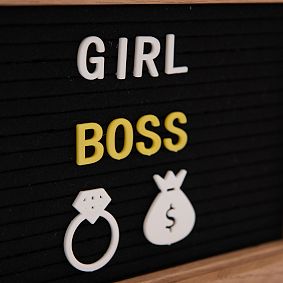 Mini Felt Letter Board with White Board