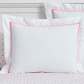 Pop Dot Duvet Cover &amp; Sham, Neon Pink
