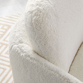 Sherpa Ivory Nico Convertible Lounge Chair