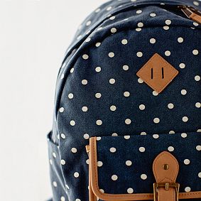 Northfield Navy Dot Backpack
