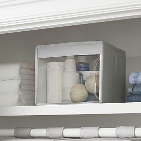 Recycled Clear Front Closet Storage Bin