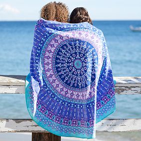 Round Mandala Beach Towel UPF 50+