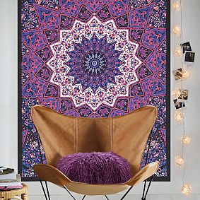 Printed Tapestries, Purple/Pink