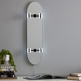 Skateboard Mirror Wall Light