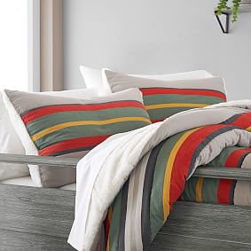 Stow Stripe Sherpa Comforter
