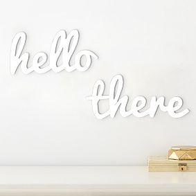Hello There Wood Word Décor