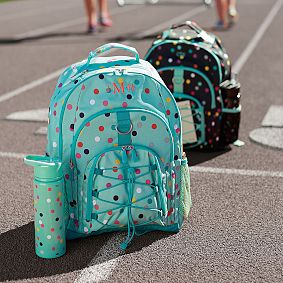 Gear-Up Black Confetti Dot Backpack