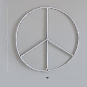 Peace Sign Wall Light