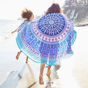 Round Mandala Beach Towel UPF 50+