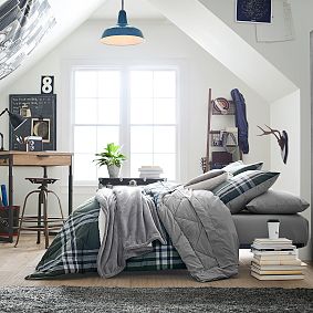 Xander Plaid Value Comforter with Sheets, Pillowcase, Comforter