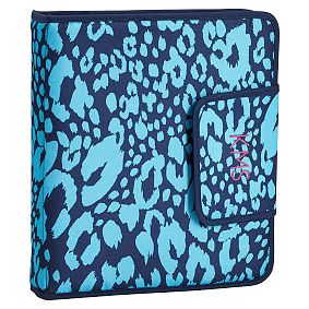 Gear-Up Bright Blue Cheetah Homework Holder