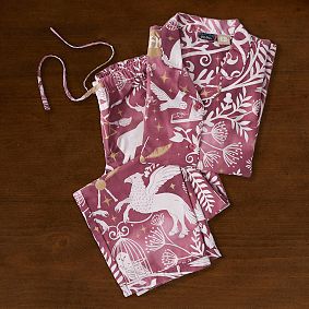 Harry Potter™ Patronus Damask Pajama Set, Burgundy