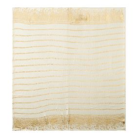 Lilly Pulitzer Gold Printed Knit Throw