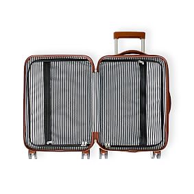 Terminal 1 White/Brown Carry-on Luggage