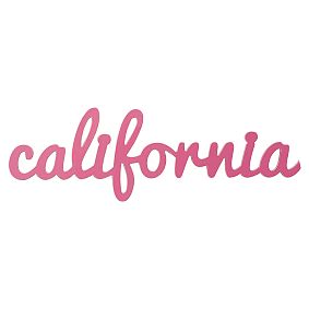 California Wood Word Decor