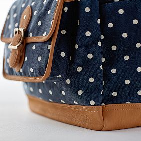 Northfield Navy Dot Backpack