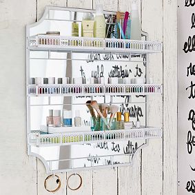 Scalloped Nail Polish Organizational Shelf