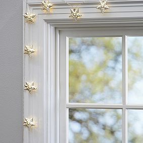 Silver Star String Lights