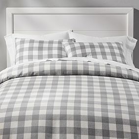 Buffalo Check Organic Duvet Cover