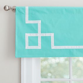 Emma Ribbon Trim Valance