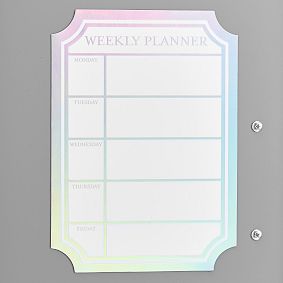 Iridescent Dry Erase Calendar Locker Decal