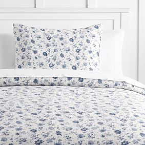 Vintage Floral Matelasse Duvet Sham