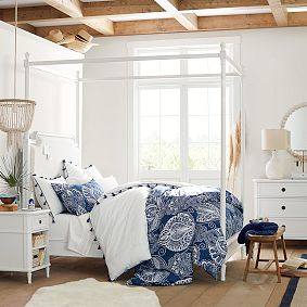 Colette Canopy Bed &amp; Mattress Set