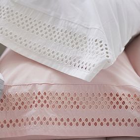Diamond Eyelet Organic Sheet Set