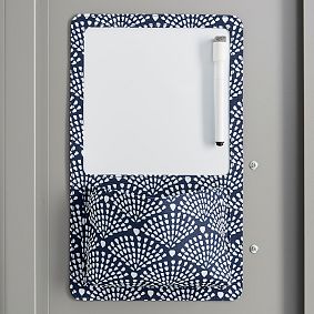 Droplet Arch Navy Dry Erase Locker Pocket