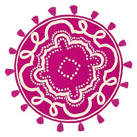 Lennon &amp; Maisy Tassel Round Rug