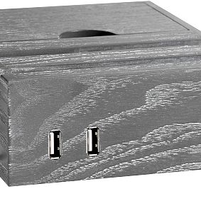 Classic Wooden Bedside Tech Stand