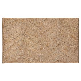 Herringbone Wood Faux Headboard