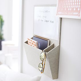 No Nails Dry-Erase Wall Storage