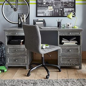 Tweed Charcoal Lane Desk Chair