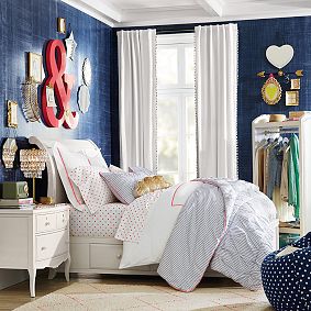 Pop Dot Duvet Cover &amp; Sham, Neon Pink