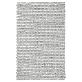 Tonal Texture Rug, Silver/Ivory