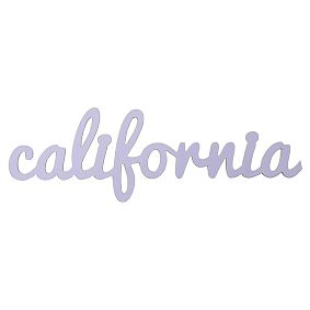 California Wood Word Decor