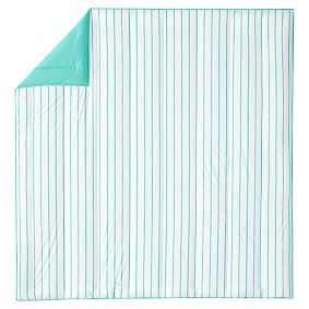 Market Stripe Comforter, Pool