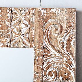 Carved Wood Mirror