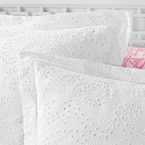 Lilly Pulitzer Ocean Eyelet Duvet Cover