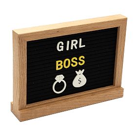 Mini Felt Letter Board with White Board