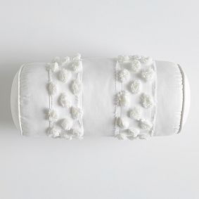 Pretty Pom Bolster Pillow