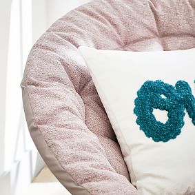 west elm x pbt Chenille Tweed Rosette Hang-A-Round Chair