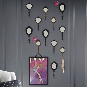 Anna Sui Ornate Mirrored Hooks, Set of 3